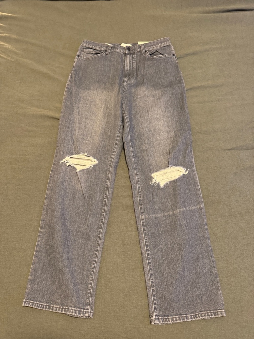 Universal Thread Distressed Vintage Straight-Leg Jeans